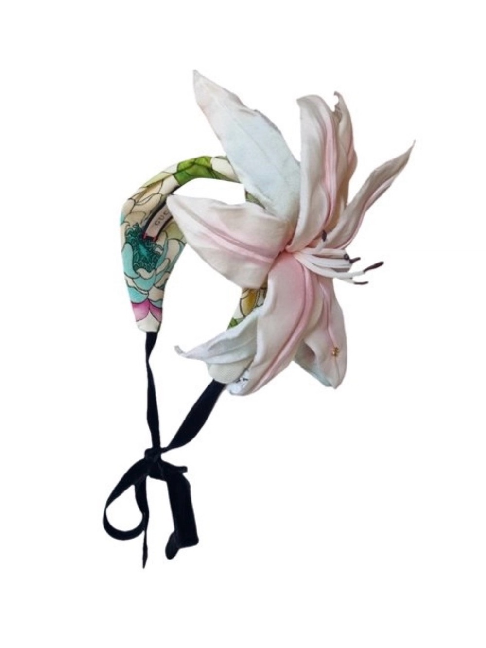 Gucci Headband Lilium Print